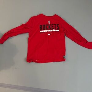 Houston Rockets Nike Long Sleeve Dri Fit Tee
